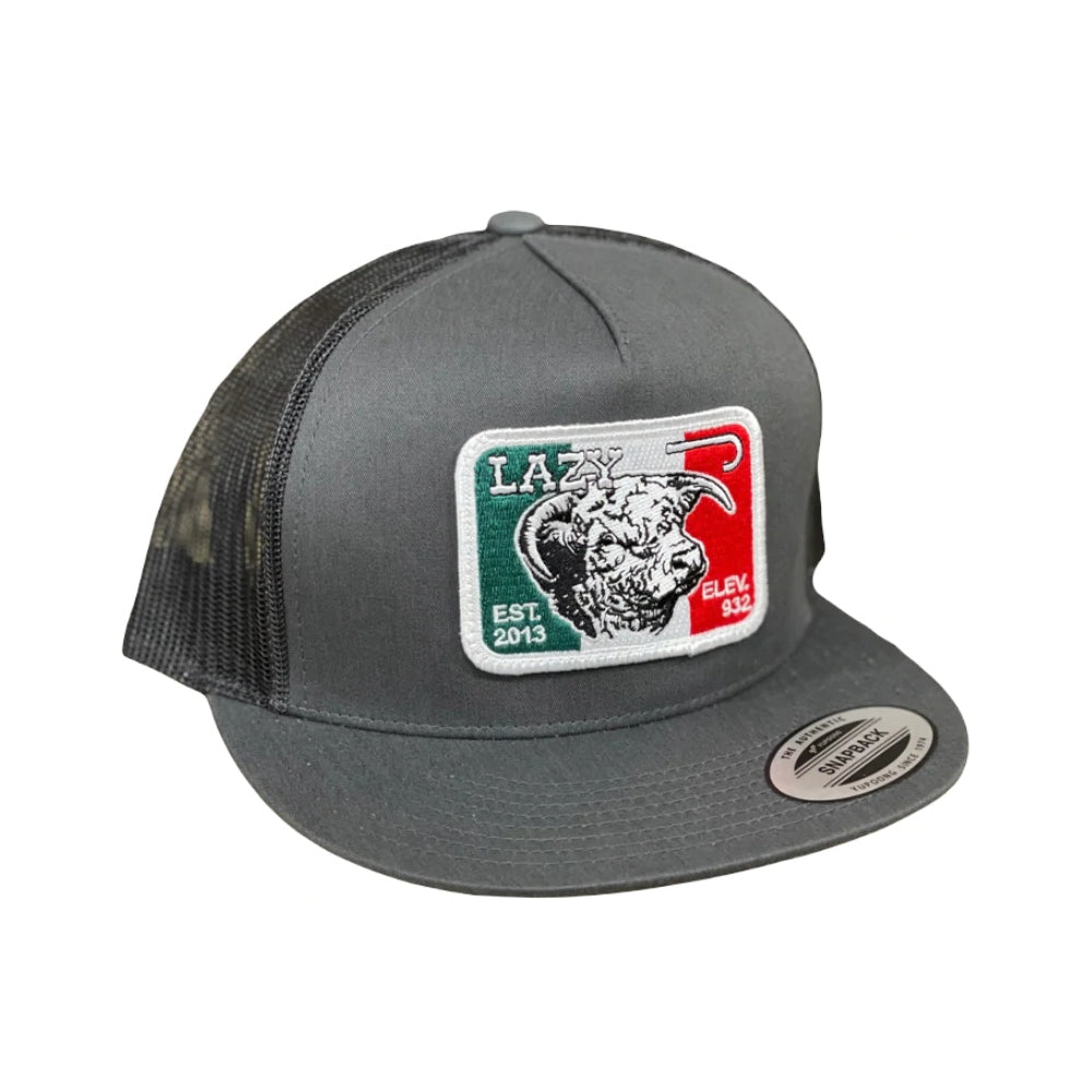 Lazy J Mens Mexico Elevation Cap - GRAY4MELEV