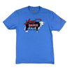Lazy J Mens Ranch Beefmaker Short Sleeve T-Shirt Blue - LJ26-SS-BLUBM