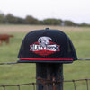 Lazy J Mens Ranch Domino Cap Black - BLKBLK4DMNORED