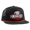 Lazy J Mens Ranch Domino Cap Black - BLKBLK4DMNORED