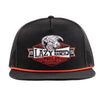 Lazy J Mens Ranch Domino Cap Black - BLKBLK4DMNORED
