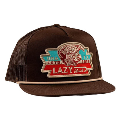 Lazy J Mens Ranch El Rancho Rope Trucker Cap