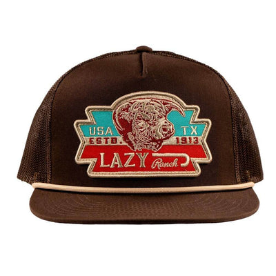 Lazy J Mens Ranch El Rancho Rope Trucker Cap