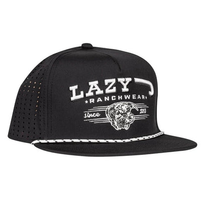 Lazy J Mens Ranch Hereford Bull Western Rope Cap