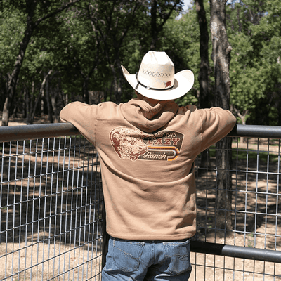 Lazy J Mens Redford Hoodie Tan - REDFORD
