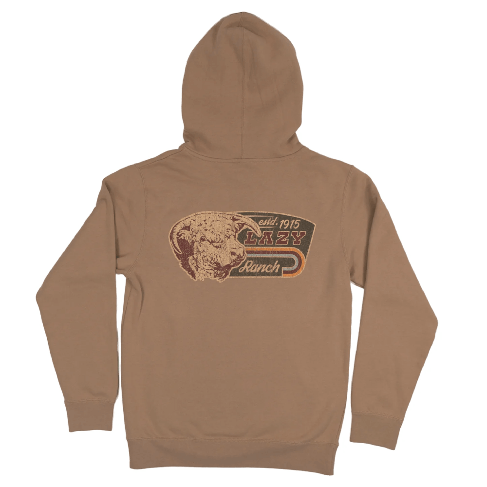 Lazy J Mens Redford Hoodie Tan - REDFORD