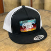 Lazy J Mens Serape Elevation Cap - BLKWHT4SV