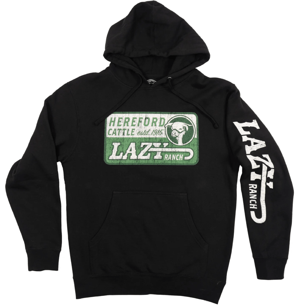 Lazy J Mens Shafter Hoodie Black