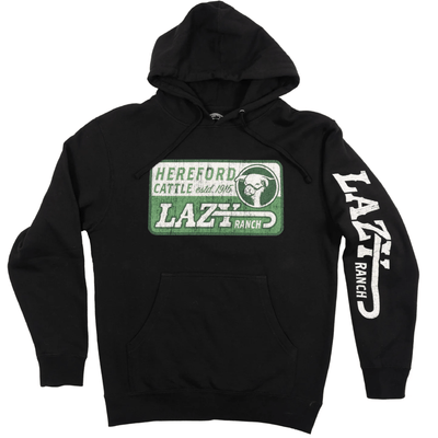 Lazy J Mens Shafter Hoodie Black