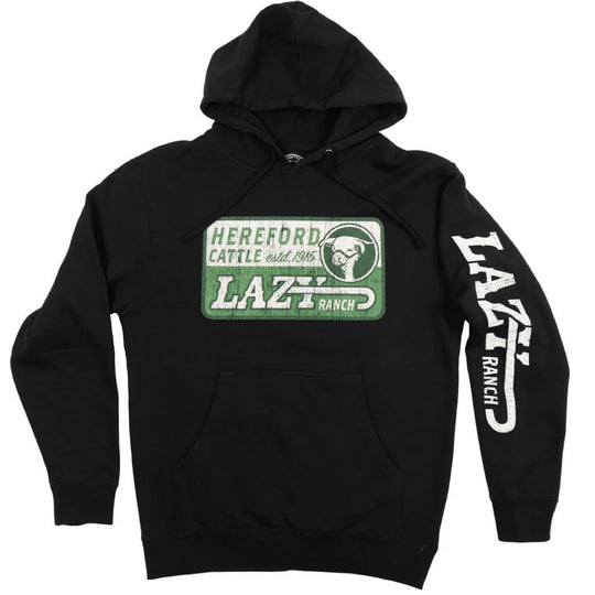 Lazy J Mens Shafter Hoodie Black Color | Relaxed Fit