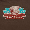 Lazy J Mens Short Sleeve T-Shirt Brown - ELRANCHO