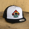 Lazy J Mens White & Black Sunrise Cap - ALTBLKWHT4RISE