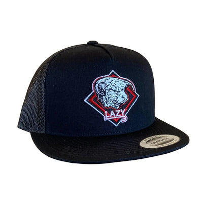 Lazy J Mens 4" Diamond Hereford Cap