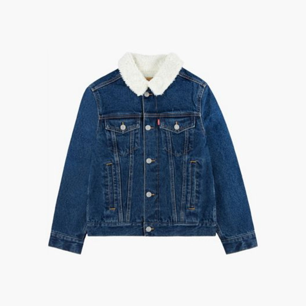 Levi's Boys Sherpa Denim Trucker Jacket - 91B220-D0N-NH