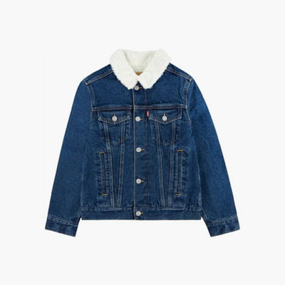 Levi's Boys Sherpa Denim Trucker Jacket - 91B220-D0N-NH