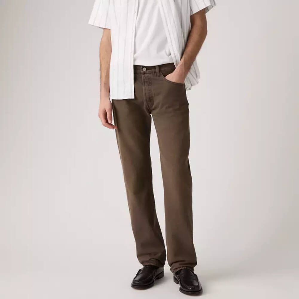 Levi's Mens 501 Original Jeans Brown Times Garment Dye - 005013913