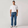 Levi's Mens 505 Regular Fit Jeans Medium Stonewash - 005051454
