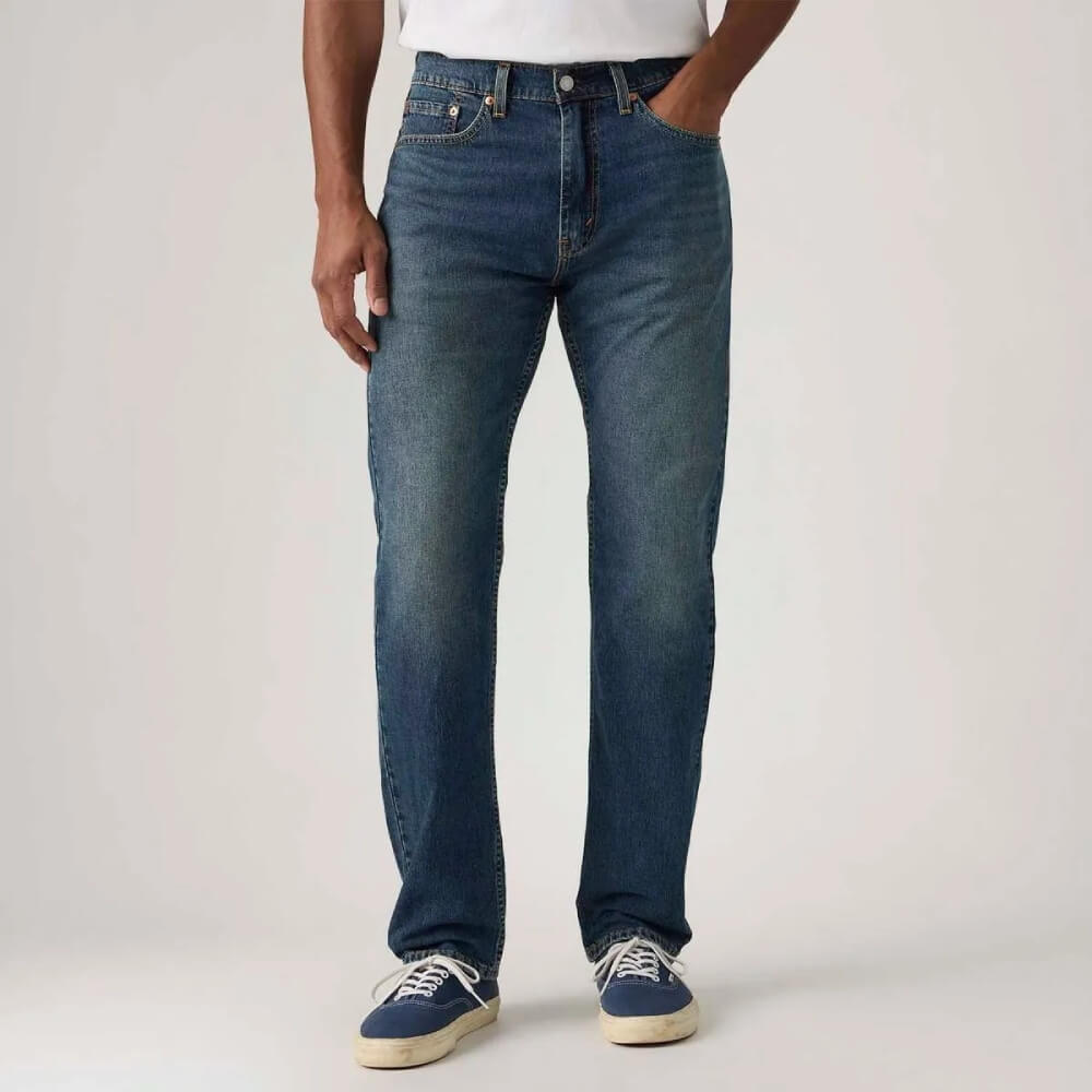 Levi's Mens 505 Regular Fit Jeans Dark Wash - 005053281