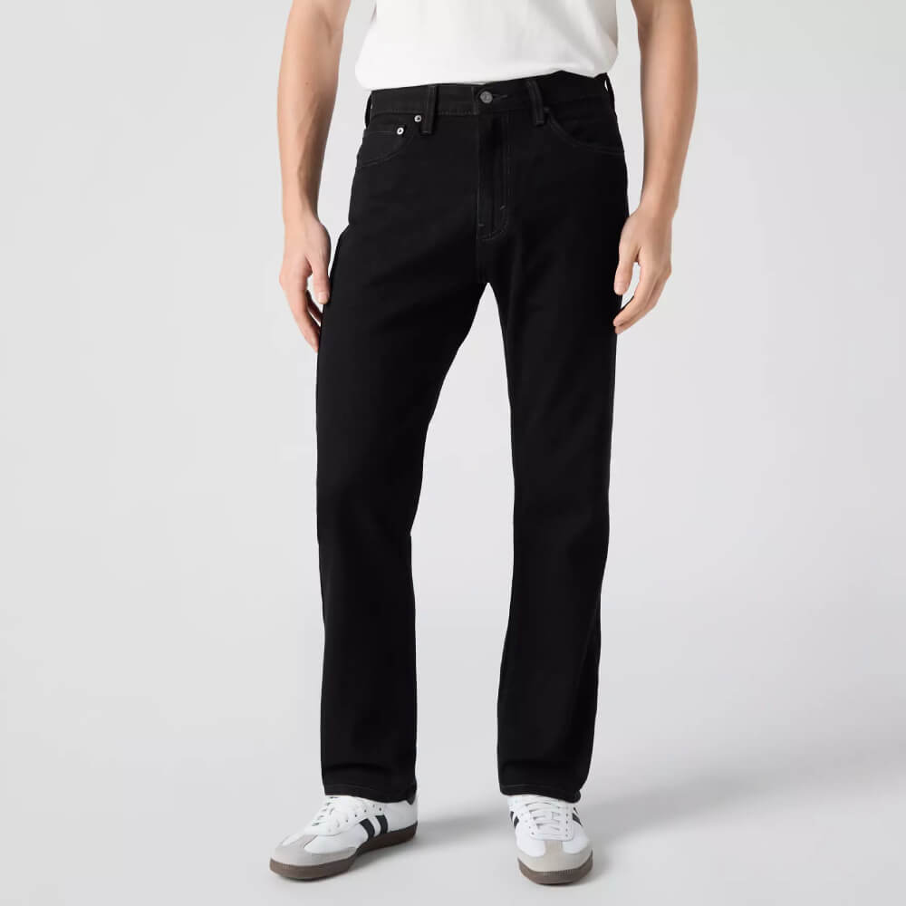 Levi's Mens 505 Regular Fit Jeans Black - 005050260