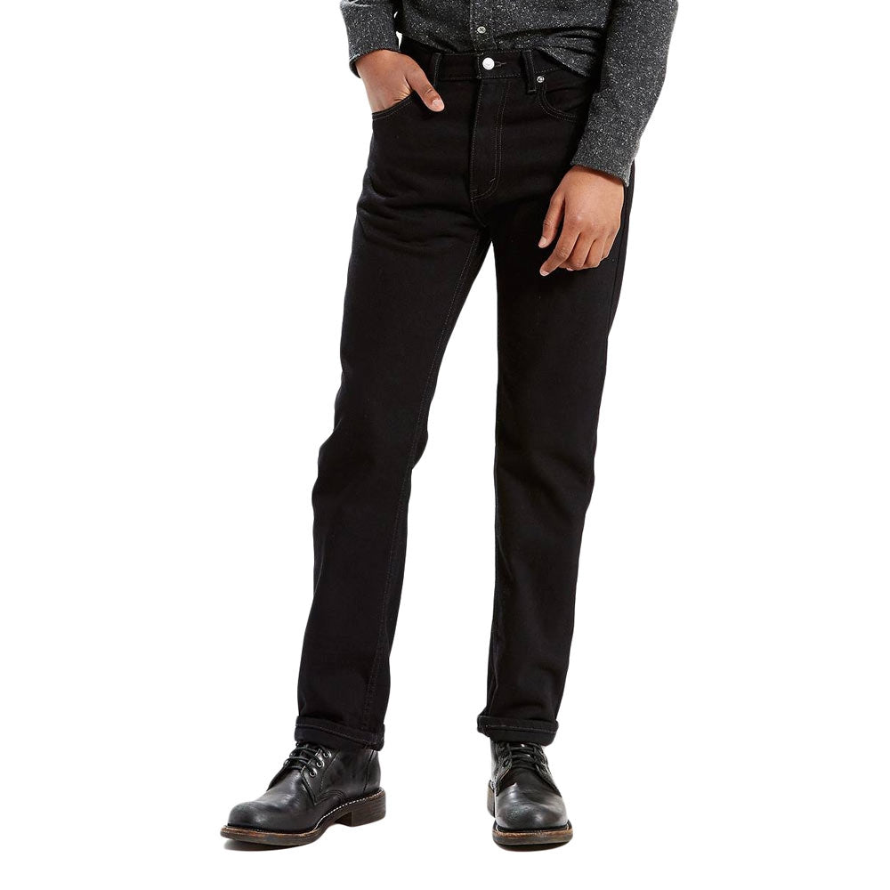 Levi's Mens 505 Regular Fit Jeans Black - 005050260