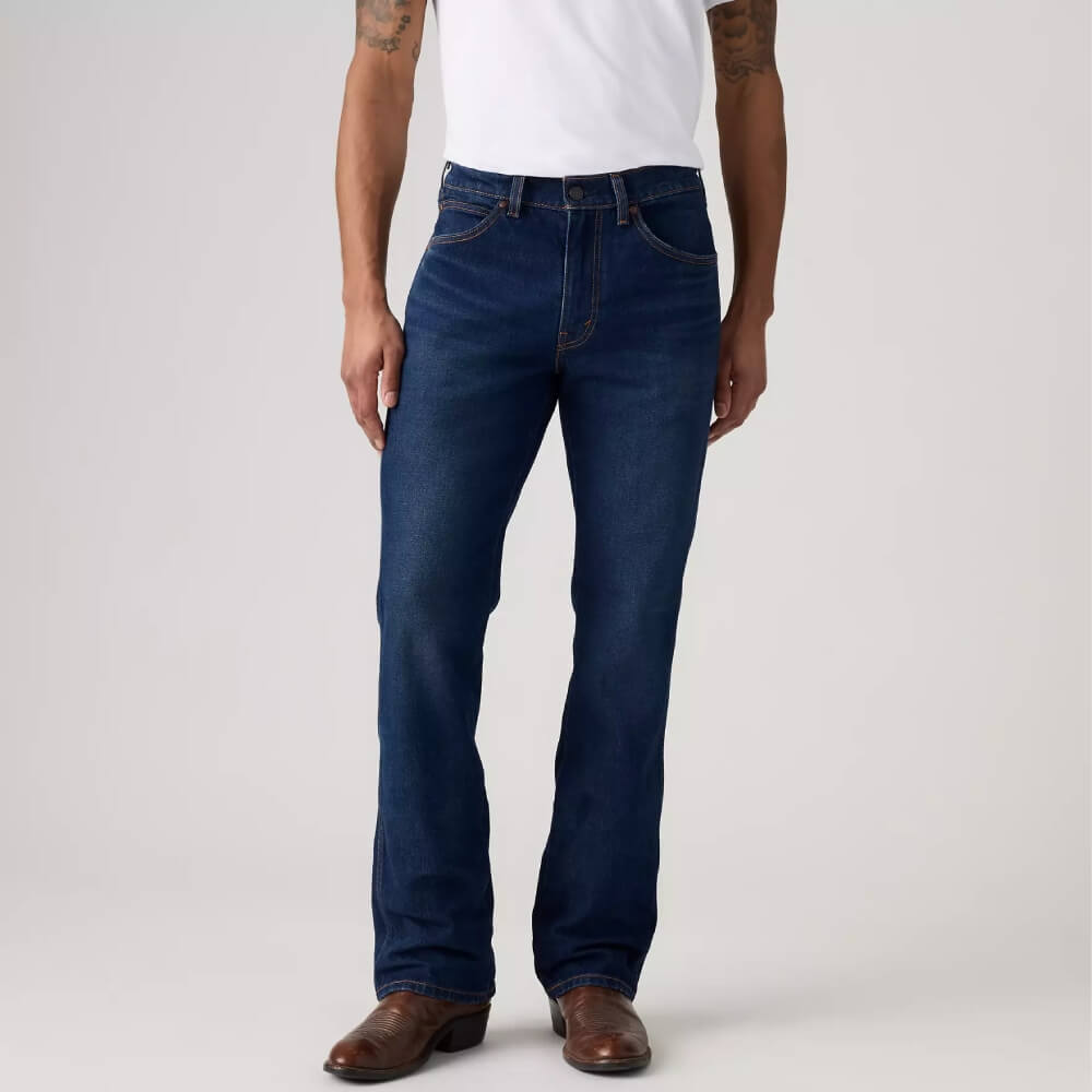 Levi's Mens 507 Western Slim Bootcut Jeans The Classics/Dark Wash - 0098C0009