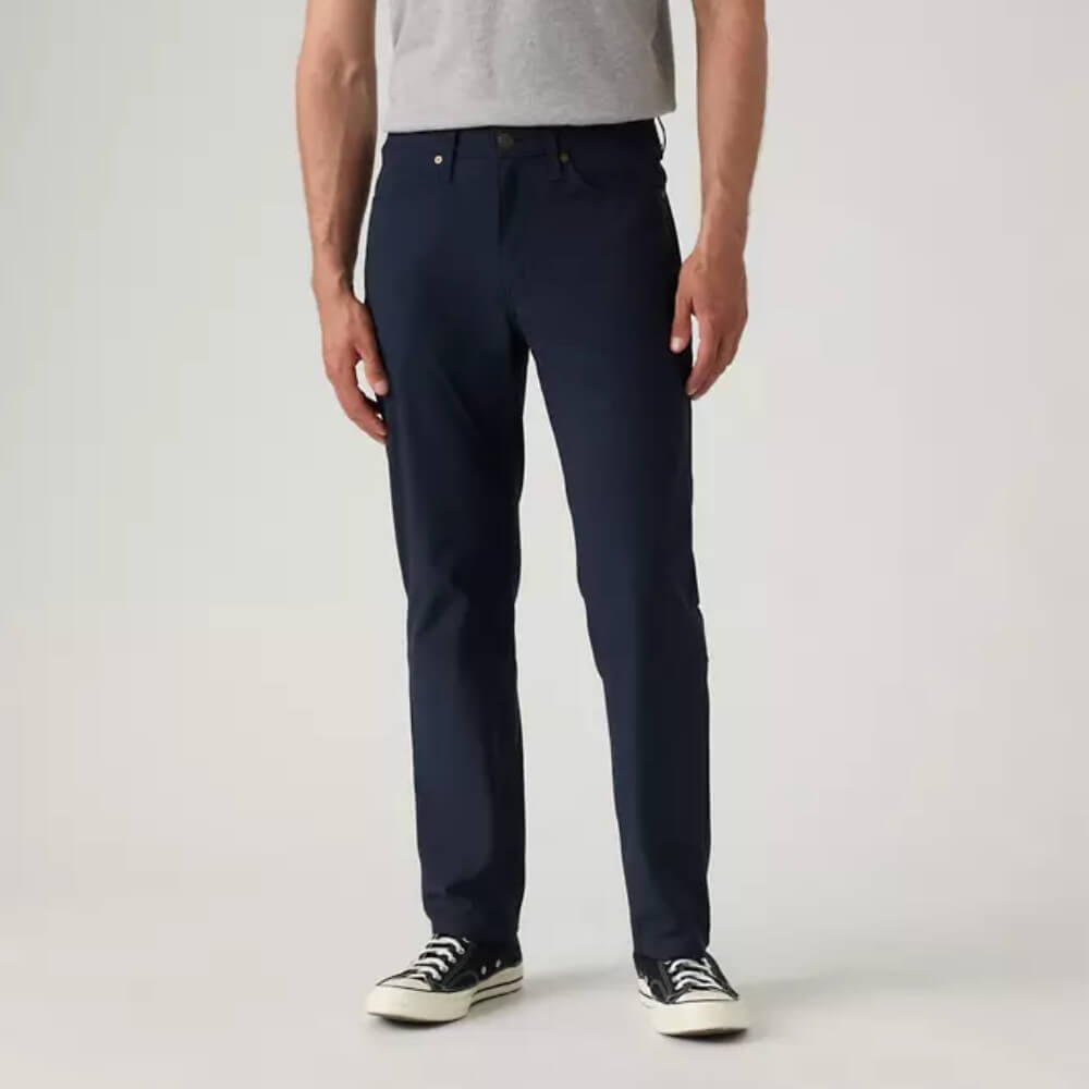 Levi's Mens 514 Straight Fit Tech Pants Navy Waves Tech Knit - 003KR0005 Levi's Mens 514 Straight Fit Tech Pants Navy Waves Tech Knit - 003KR0005