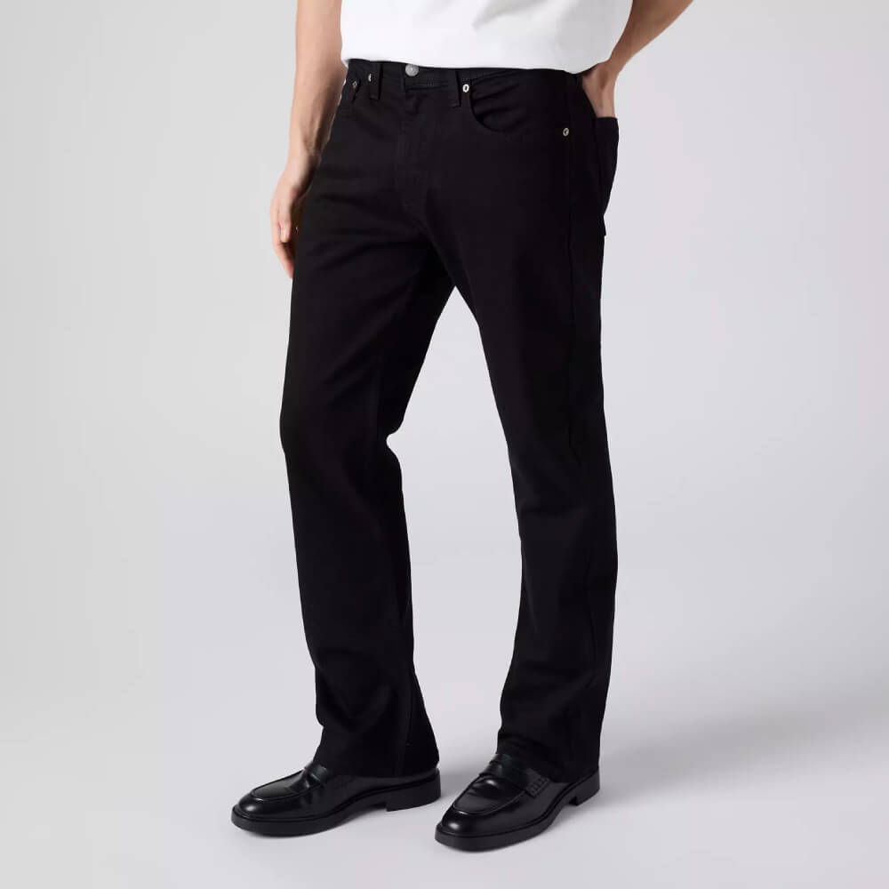 Levi's Mens 527 Slim Bootcut Jeans Native Cali - Black - 055270539