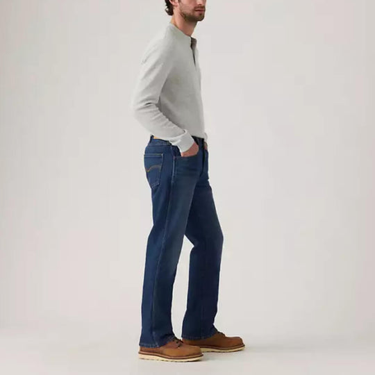 Levi's Mens 537 Western Bootcut Jeans Wow Have Fun Blue