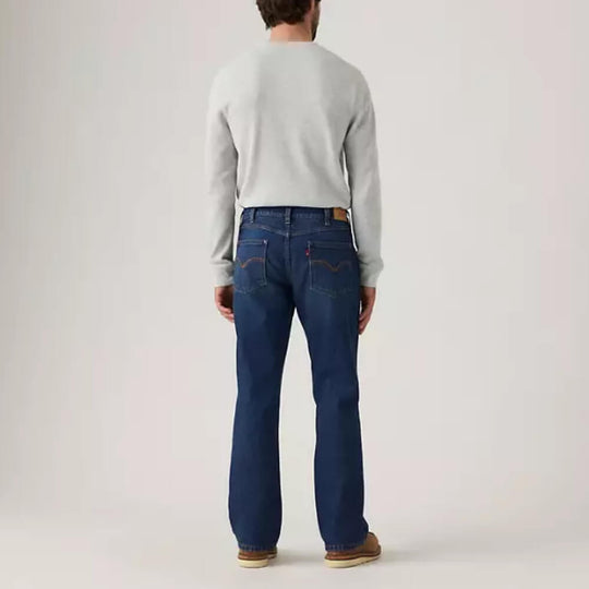 Levi's Mens 537 Western Bootcut Jeans Wow Have Fun Blue