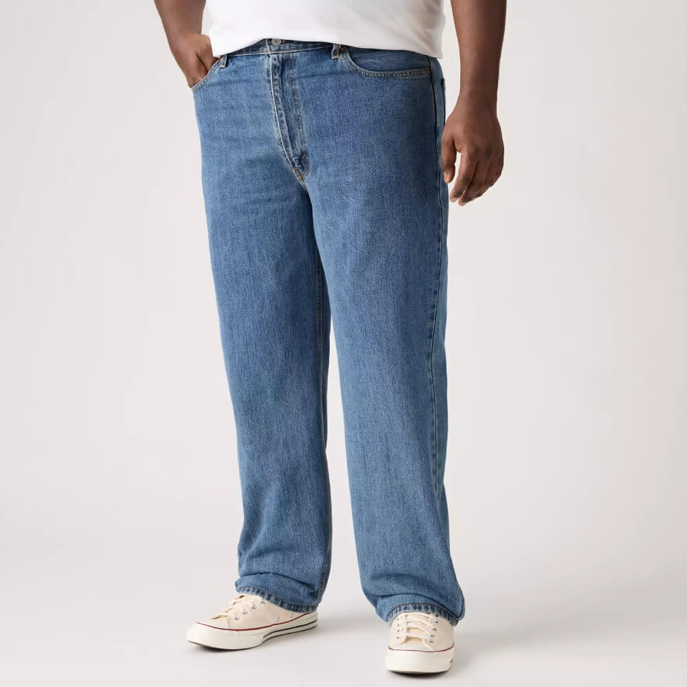 Levi's Mens 550 Relaxed Fit Jeans Medium Stonewash (Big & Tall) - 015504891