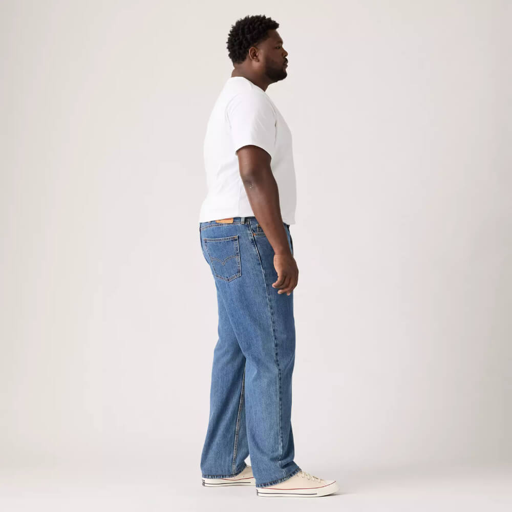 Levi's Mens 550 Relaxed Fit Jeans - Medium Stonewash