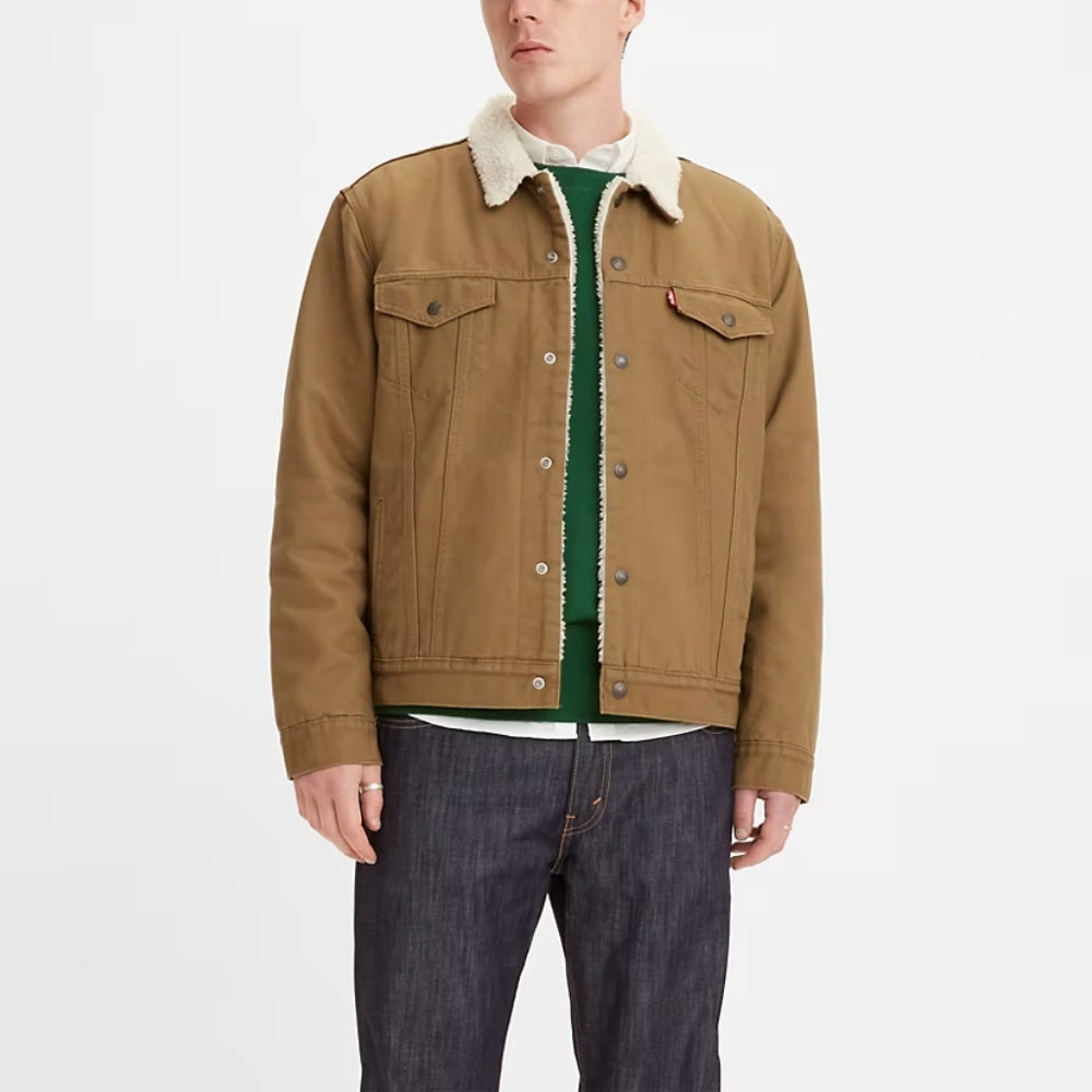 Levi's Mens Canvas Type III Sherpa Trucker Jacket - 163650122