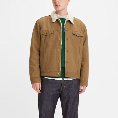 Levi's Mens Canvas Type III Sherpa Trucker Jacket - 163650122