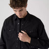 Levi's Mens Classic Western Shirt New Black Rinse - 857450000