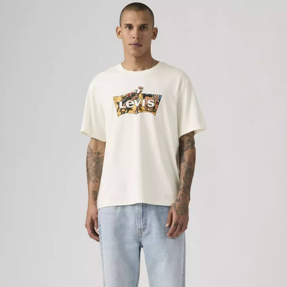 Levi's Mens Relaxed Fit Graphic T-Shirt White - 161432445