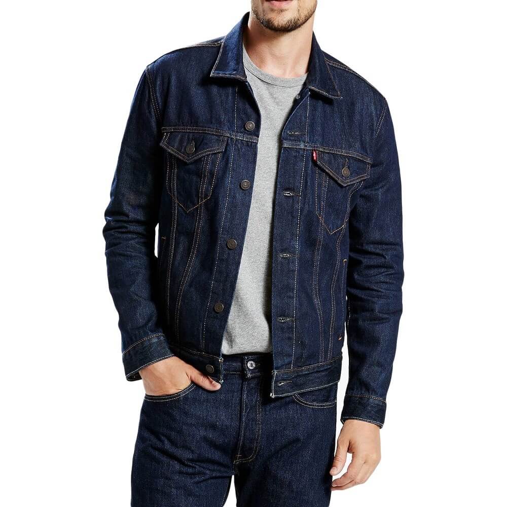 SWJGLITTR Heren Klassieke Revers Jean Jas Casual Slim Fit Trucker Cowboy Jas Pocket Casual Front Denim Mannen Jassen, Blauwe Sss, L SWJGLITTR Heren Klassieke Revers Jean Jas Casual Slim Fit Trucker Cowboy Jas Pocket Casual Front Denim Mannen Jassen, Blauwe Sss, L