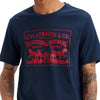 Levi's Mens Two Horse Graphic T-Shirt Navy Blue - 224950042