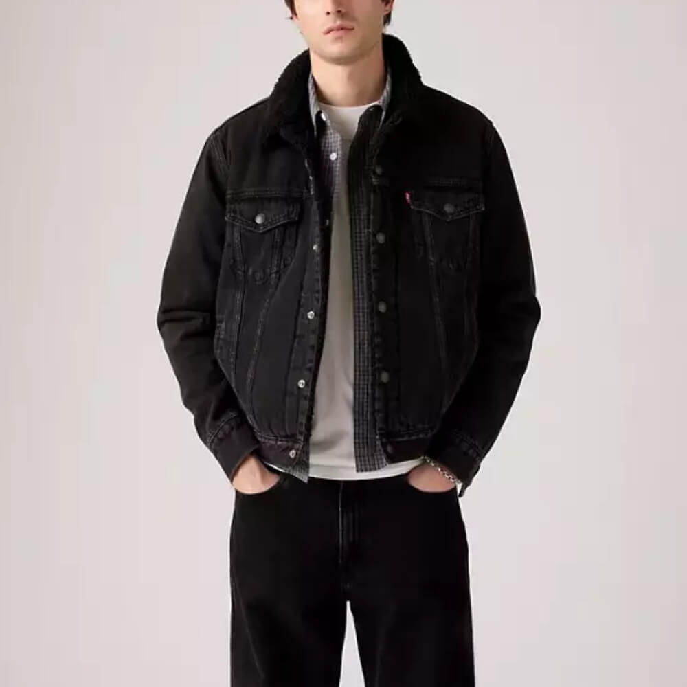 Levi's Mens Type 3 Trucker Jacket Black - 163650276