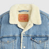 Levi's Mens Type III Sherpa Trucker Jacket Light Stonewash - 163650287