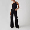 Levi's Womens 318 Shaping Wide Leg Jeans Black - 001PZ0005