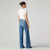 Levi's Womens 318 Shaping Wide Leg Jeans Cool Satisfaction - Med Indigo - 001PZ0015
