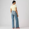 Levi's Womens 318 Shaping Wide-leg Jeans Centering Self - Medium Wash - 001PZ0029