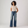 Levi's Womens 318 Tailored Wide Leg Jeans Leaving Late - Dark Wash - 0081C0001