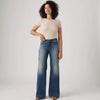 Levi's Womens 318 Tailored Wide Leg Jeans Leaving Late - Dark Wash - 0081C0001