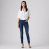 Levi's Womens 711 Skinny Jeans Cobalt Overboard - Dark Wash - 188810562
