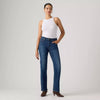 Levi's Womens 723 High-Rise Straight Jeans True Blue Dark - Dark Wash - 008SY0002