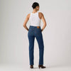 Levi's Womens 723 High-Rise Straight Jeans True Blue Dark - Dark Wash - 008SY0002