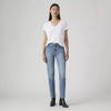 Levi's Womens 724 High Rise Straight Jeans Eternal Indigo - Medium Wash - 188830356