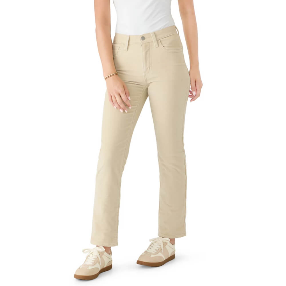 Levi's Womens 724 High Rise Straight Jeans Oyster Gray - 188830491