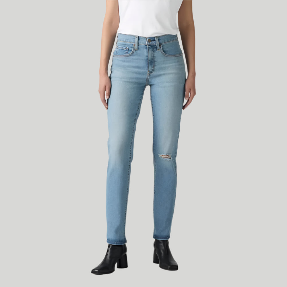 Levi's Womens 724 High Rise Straight Jeans Sky blue - 188830399